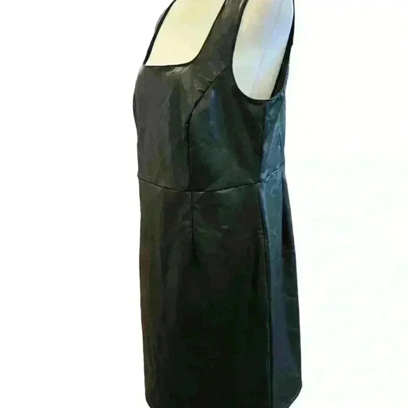 Addition Elle Dress Women's Size 14 Faux Leather NWT - Picture 4 of 8